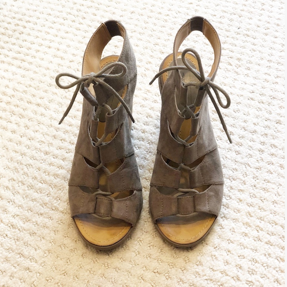 Melrose and Market Suede Heels - Size 9 👡